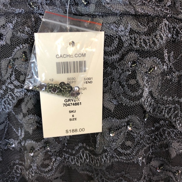 Cache beaded cocktail dress CL26 - Picture 6 of 7